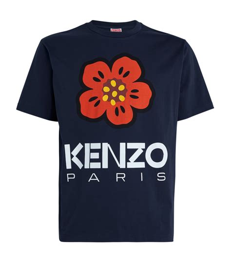 Kenzo Navy Boke Flower T Shirt Harrods Uk