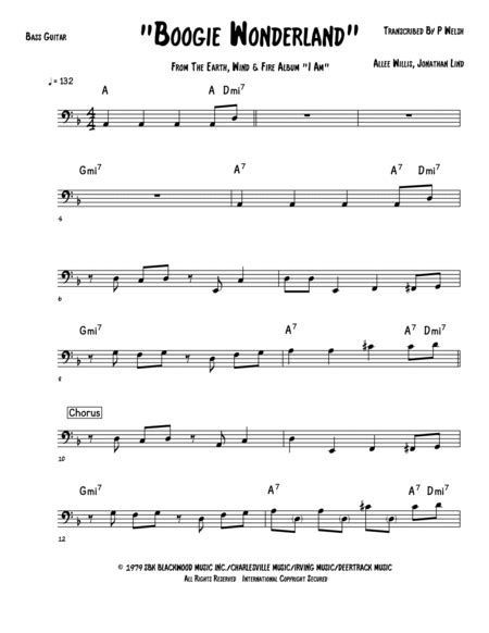 Boogie Wonderland Arr Accubass By Earth Wind Fire Sheet Music For