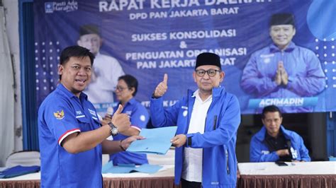 Pan Jakbar Usulkan Empat Nama Capres Cawapres Anies Dan Zulkifli Hasan