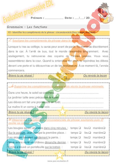 Comment Identifier Les Compl Ments De La Phrase Circonstanciels Lieu