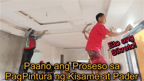 Paano Magpintura Ng Kisame At Wall Ng Bahay Pagdating Sa Finishing