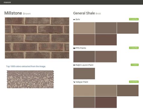 Brick Mortar Color Chart Draw Stunning Portraits