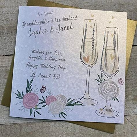 White Cotton Cards Personalised Wedding Card To A Special