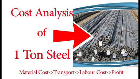 Cost Analysis Of 1 Ton Of Steel Detail Estimation YouTube