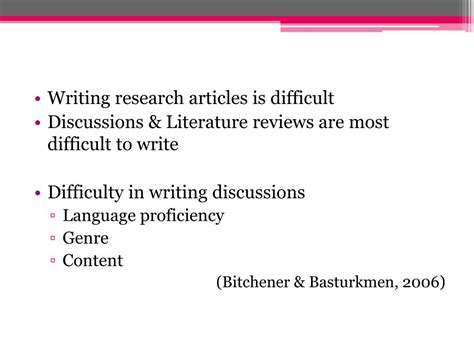 Ppt Relevance Of Findings In Results To Discussion Sections In Applied Linguistics Research