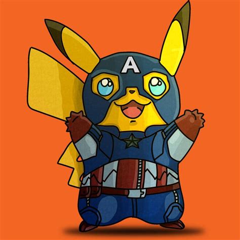 captain america pikachu by tarun2207 | Pikachu art, Pikachu, Pikachu ...