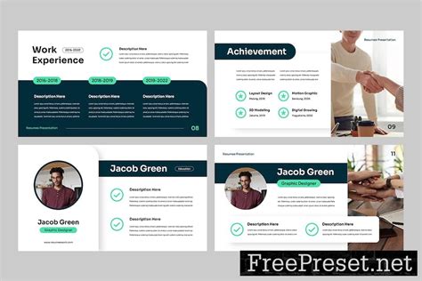 Resume Powerpoint Template YDZHUA8