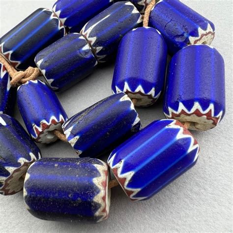 Chevron Trade Beads Etsy