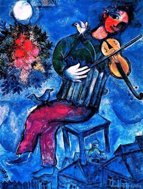 Marc Chagall 1887 1985 The Blue Violinist 1947 Marc Chagall