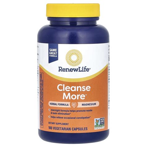 Renew Life Cleanse More Vegetarian Capsules