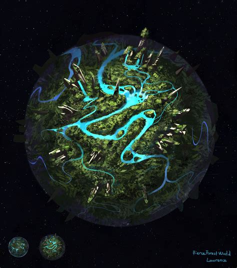 artstation forest planet yanheng luo planets forest artwork