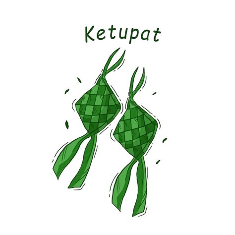 Illustration Vectorielle De L A D Al Fitr Ketupat Vecteur Premium