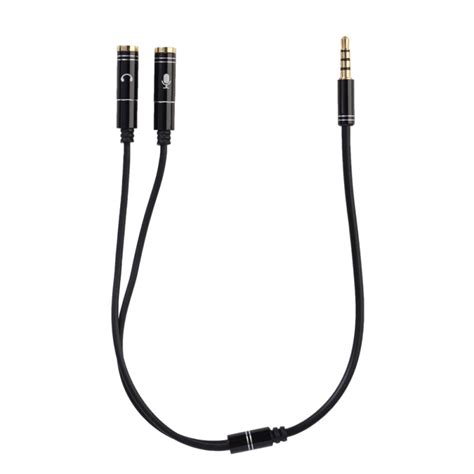 Headsets Splitter Adapter 3.5mm Jack Separate Headphone & Mic Plug ...