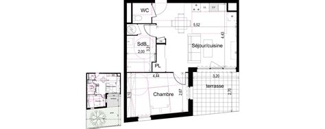 Plan Appartement T2 De 45 71 M² Neuf Résidence « Carre Vias à Vias