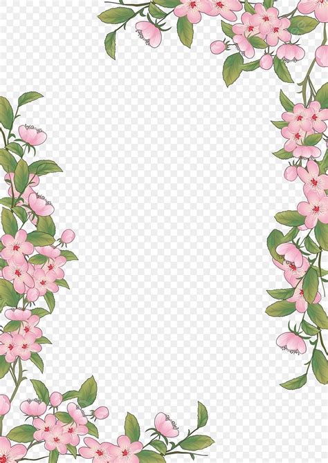 Beautiful Flower Border Hd Transparent, Beautiful Flower Border, Flower ...