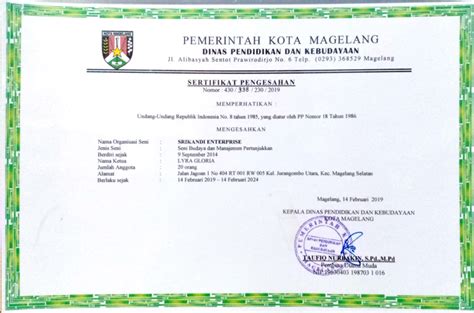 Profil Sanggar Srikandi Enterprise Profil Budaya Dan Seni Tradisi