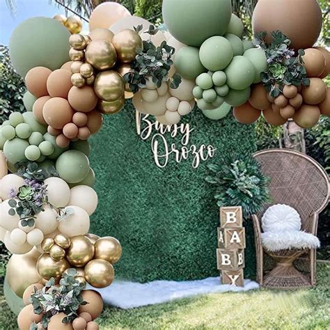 Buy Duile Sage Green Balloon Garland Arch Kit Jungle Safari Woodland