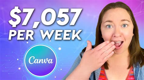 5 Digital Products You Can Make With A I In Canva 7 057 Per Week Youtube