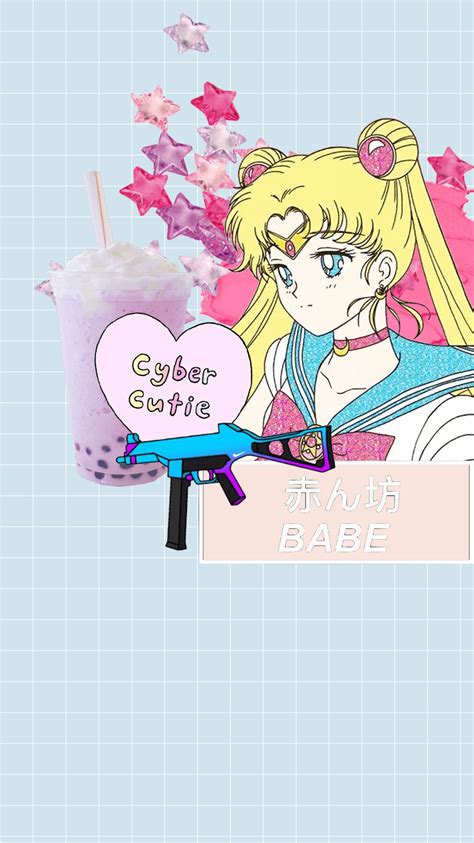 Aesthetic Sailor Moon Wallpapers Top Free Aesthetic Sailor Moon Backgrounds Wallpaperaccess