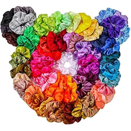 Amazon Zzicen Satin Scrunchies Colors Silk Scrunchies Hair