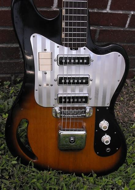 Teisco Et 320 Monkeygrip 1966ish Sunburst Reverb