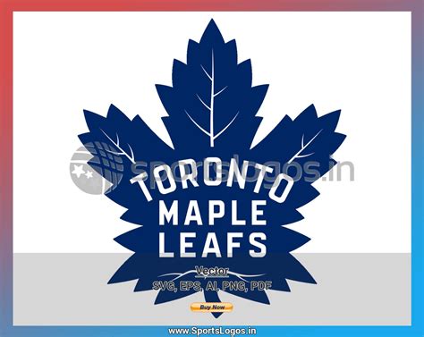 The Toronto Maple Leafs Logo On A White Background