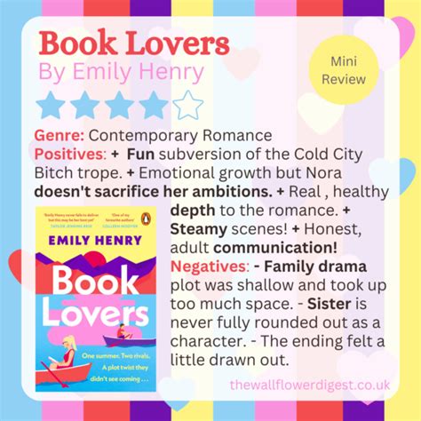 Mini Review Book Lovers By Emily Henry The Wallflower Digest