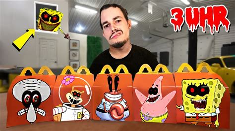 KAUFE NIEMALS ALLE SPONGEBOB HAPPY MEALS Um 3 UHR YouTube