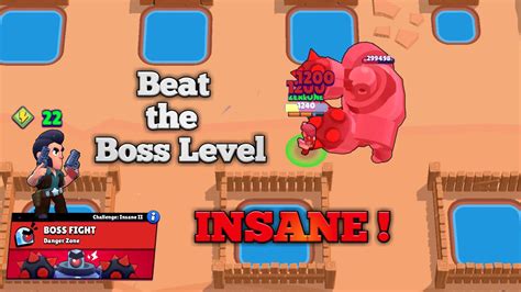 How To Beat The Boss Fight Level Insane Colt Brawl Stars Indonesia