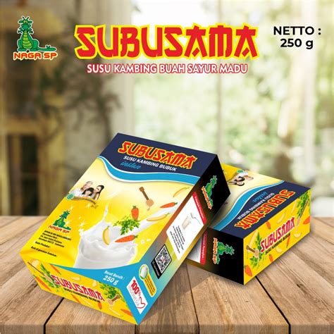 Jual Susu Kambing Etawa Subusama Naga Sp Dengan Buah Dan Sayuran