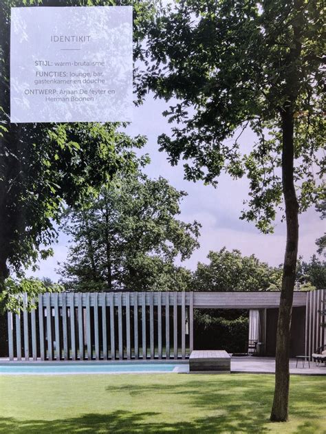 Poolhouse By Arjaan De Feyter Herman Boonen Brutalisme Tuinhuis