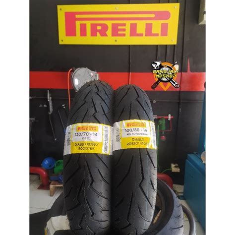 Jual Paket Ban Pirelli 100 80 14 120 70 14 Diablo Rosso Sport