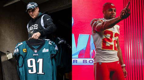 Kansas City Chiefs Philadelphia Eagles Unveil Uniforms For Super Bowl