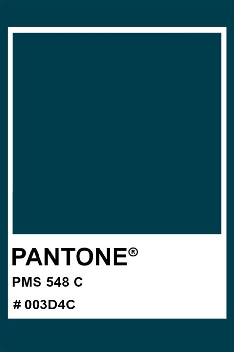 Pantone 548 C Pantone Color Pms Hex Pantone Colour Palettes