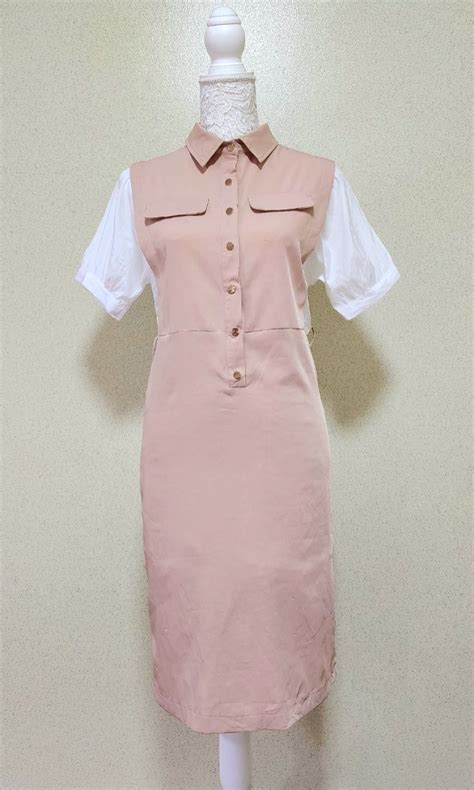 Beige Nude Formal Dress Women S Fashion Dresses Sets Dresses On Carousell