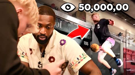 Dwayne Wade Reacts To My Most Viral Trickshot YouTube