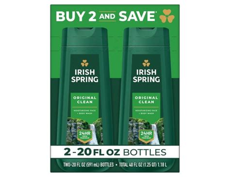 Irish Spring Body Wash For Men Original Clean Body Wash Oz Pack