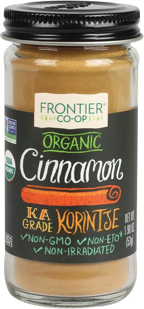 Frontier Co Op Organic Ground Cinnamon 19 Ounce Bottle