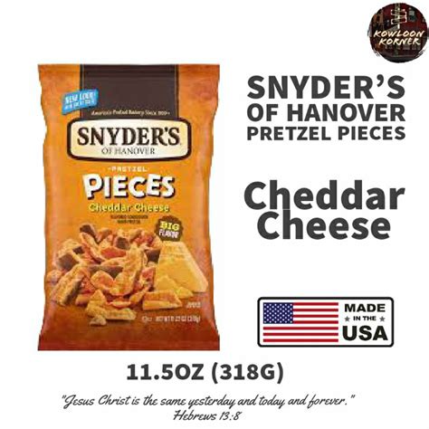 Usa Snyder S Of Hanover Pretzel Pieces Cheddar Cheese G Shopee