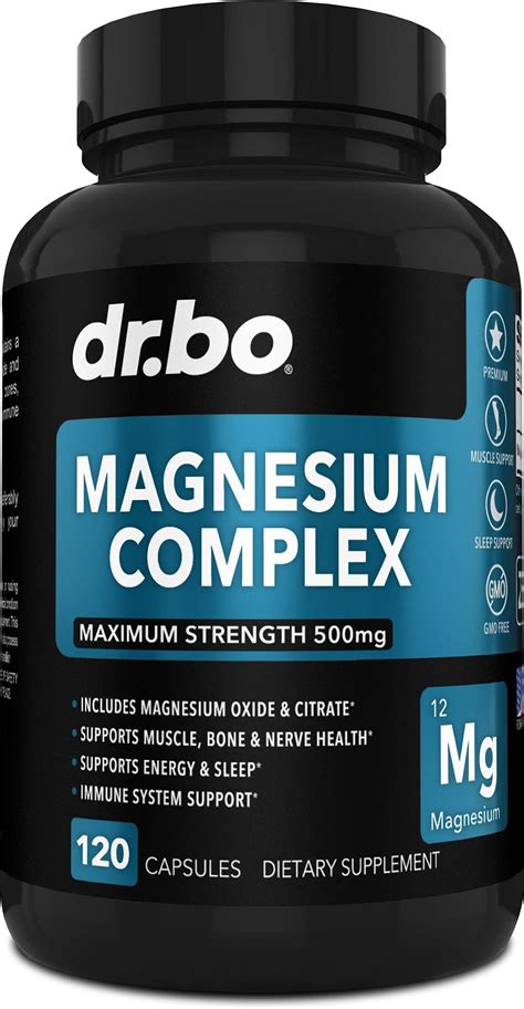 Best Naturals Magnesium Oxide 500mg 360 Tablets 1 Year