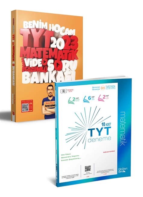 2023 TYT Matematik Soru Bankası Benim Hocam Yayınları ve 345 TYT 10