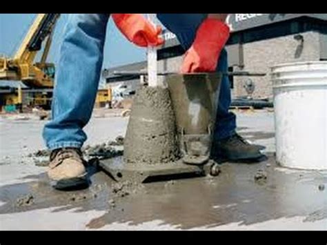 Civil Engineering Testing Of Concrete Slump Test Youtube