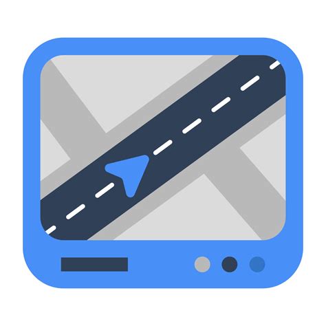 un plano diseño icono de la carretera ubicación 23689342 Vector en Vecteezy