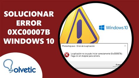 C Mo Solucionar El Error Xc B En Windows Youtube