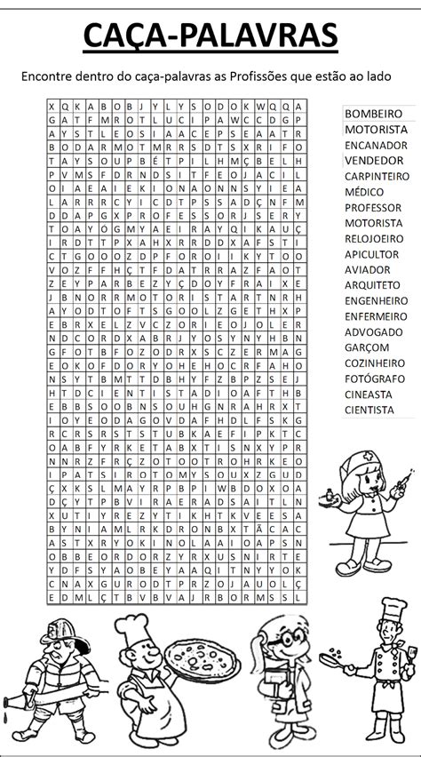 Caça Palavras Para Imprimir Médio