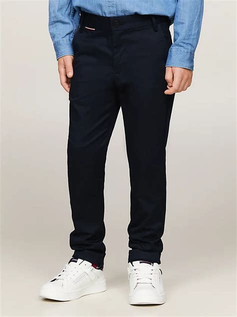 Essential Stretch Chinos Aus Baumwolle Blau Tommy Hilfiger