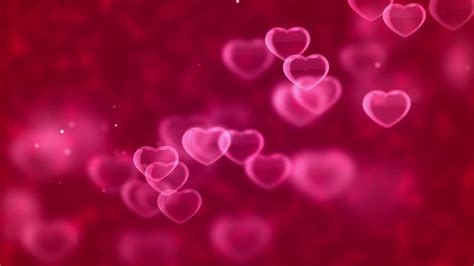 Pink Hearts Floating In Background 2015365 Stock Video At Vecteezy