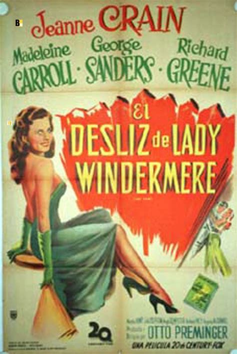 El Desliz De Lady Windermere Espagne Otto Preminger