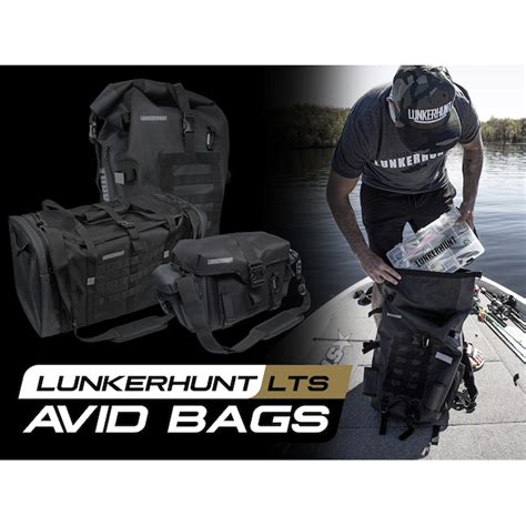 Lunkerhunt Lts Avid Waterproof Backpack With 2 Tackle Trays