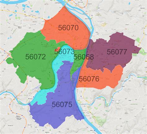 Koblenz Postleitzahlen Karte Atlasbig